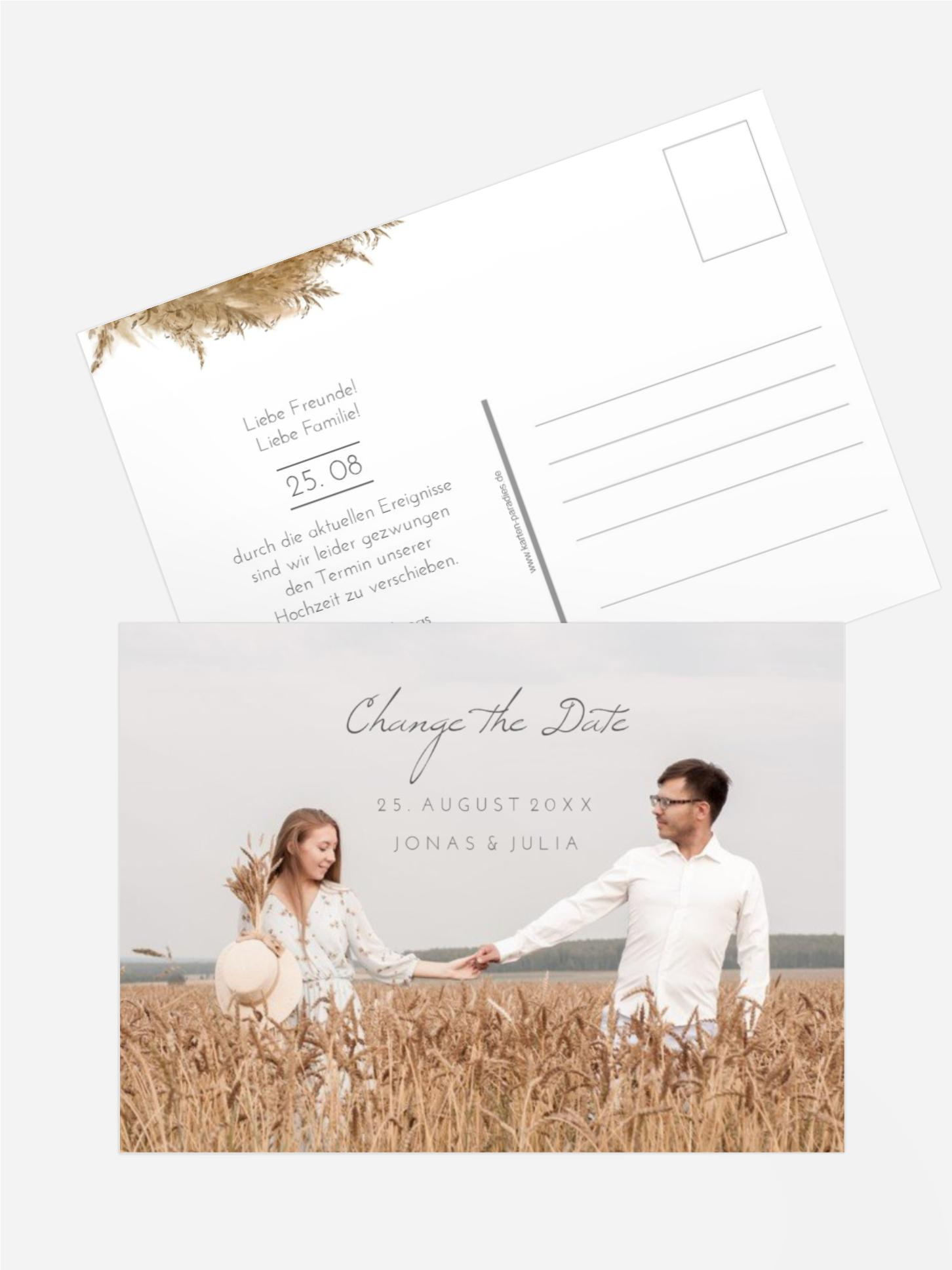 Change The Date Karte Kornkreis