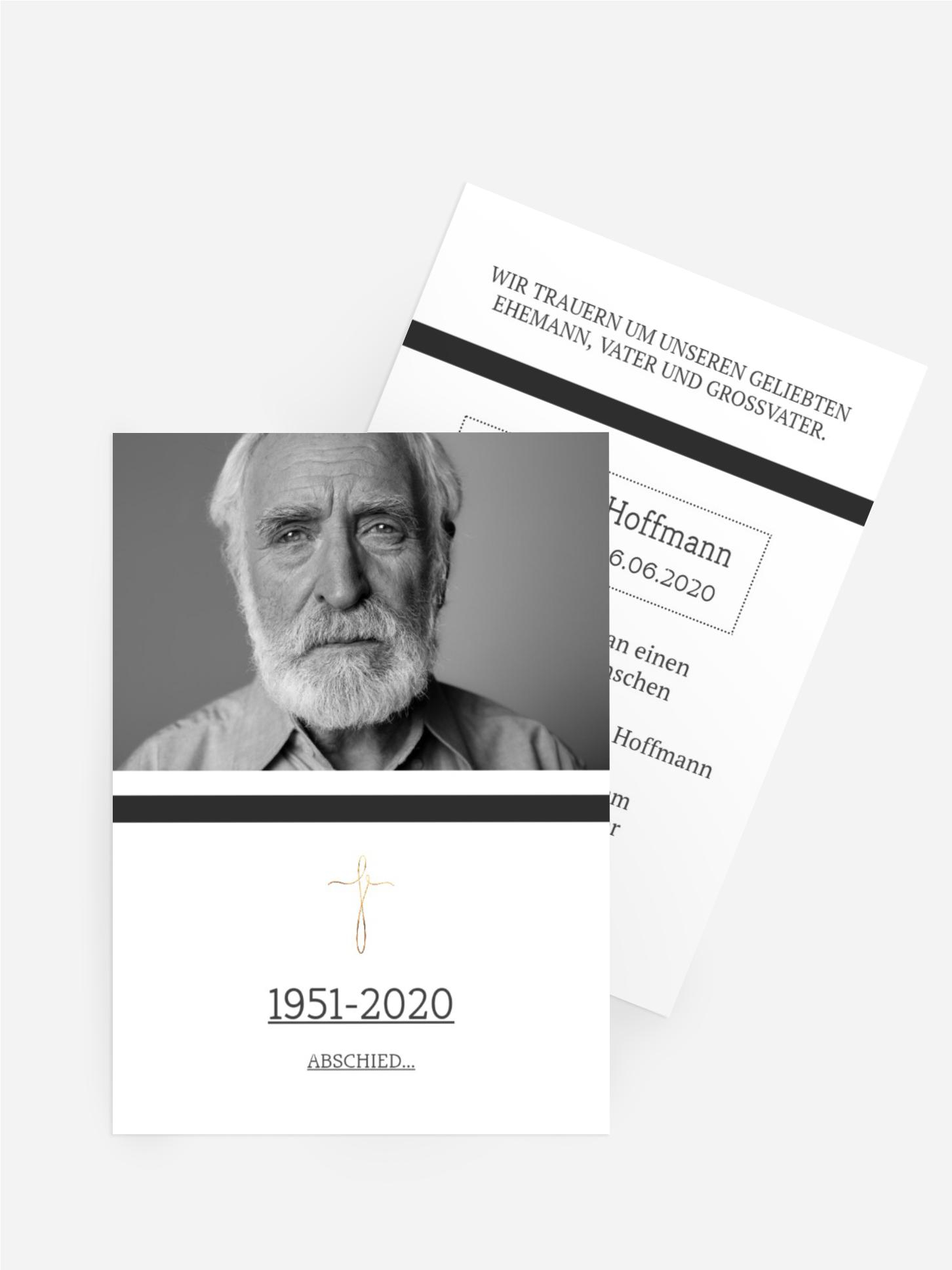 Trauerkarte Im Ewigen Gedenken