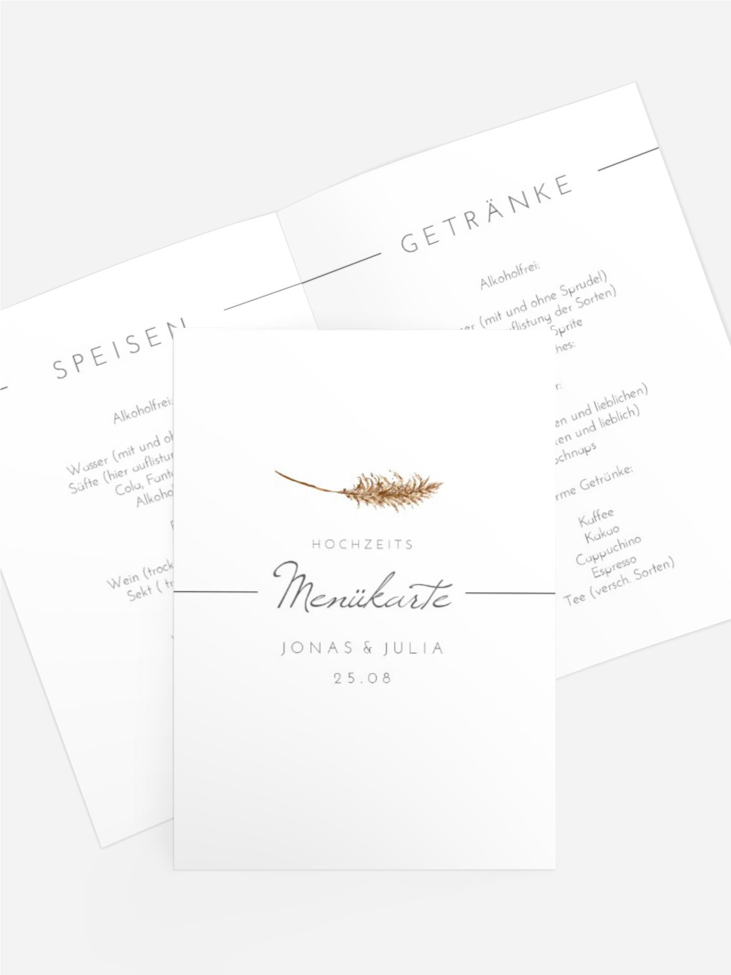 Menükarte Kornkreis