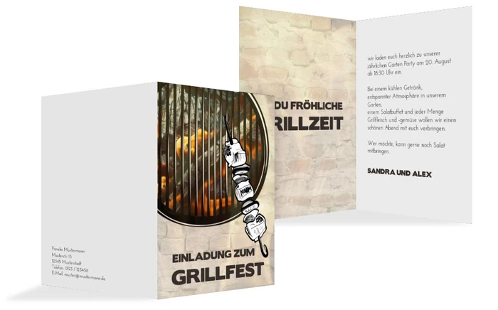Einladung zum Sommerfest Grillfest