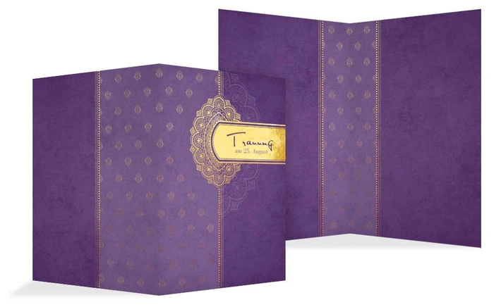 Kirchenheft Umschlag zur Hochzeit Mumbai