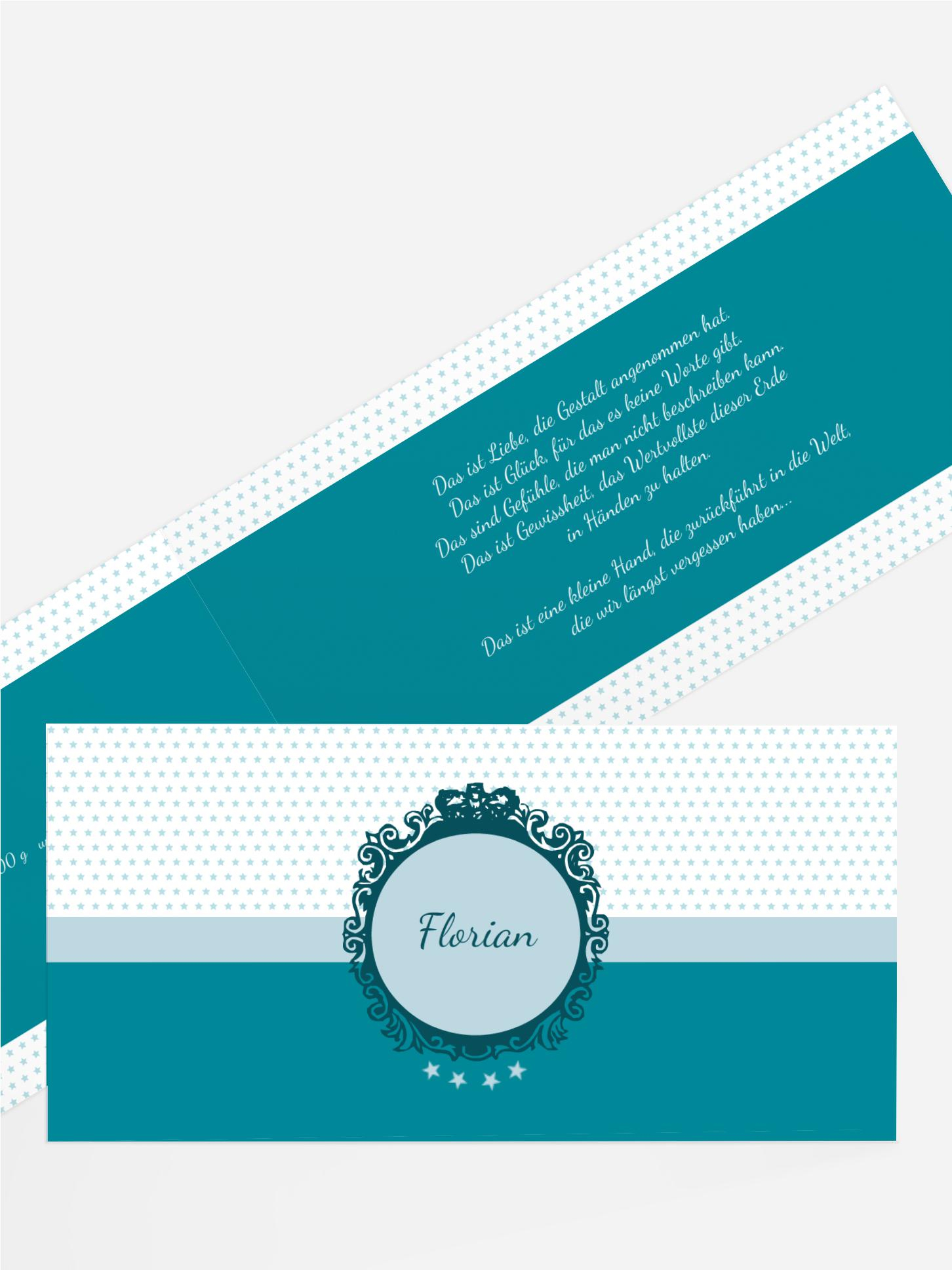 Karte zur Geburt Sternchen