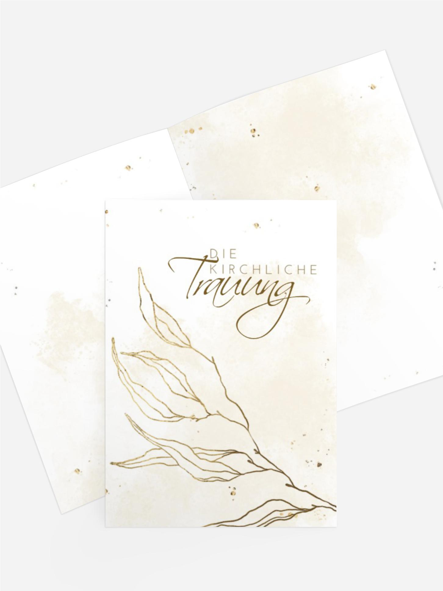 Kirchenheft Edle Blattstruktur