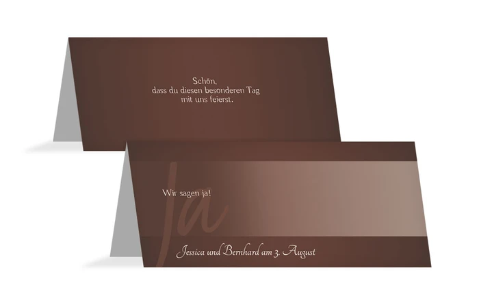 Tischkarte 3 ewige Verbindung