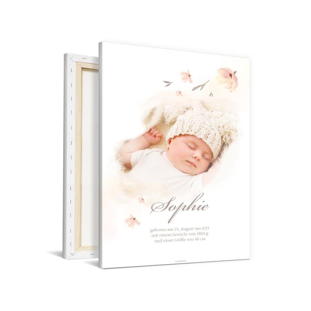 Wandbilder Baby Blumenästlein