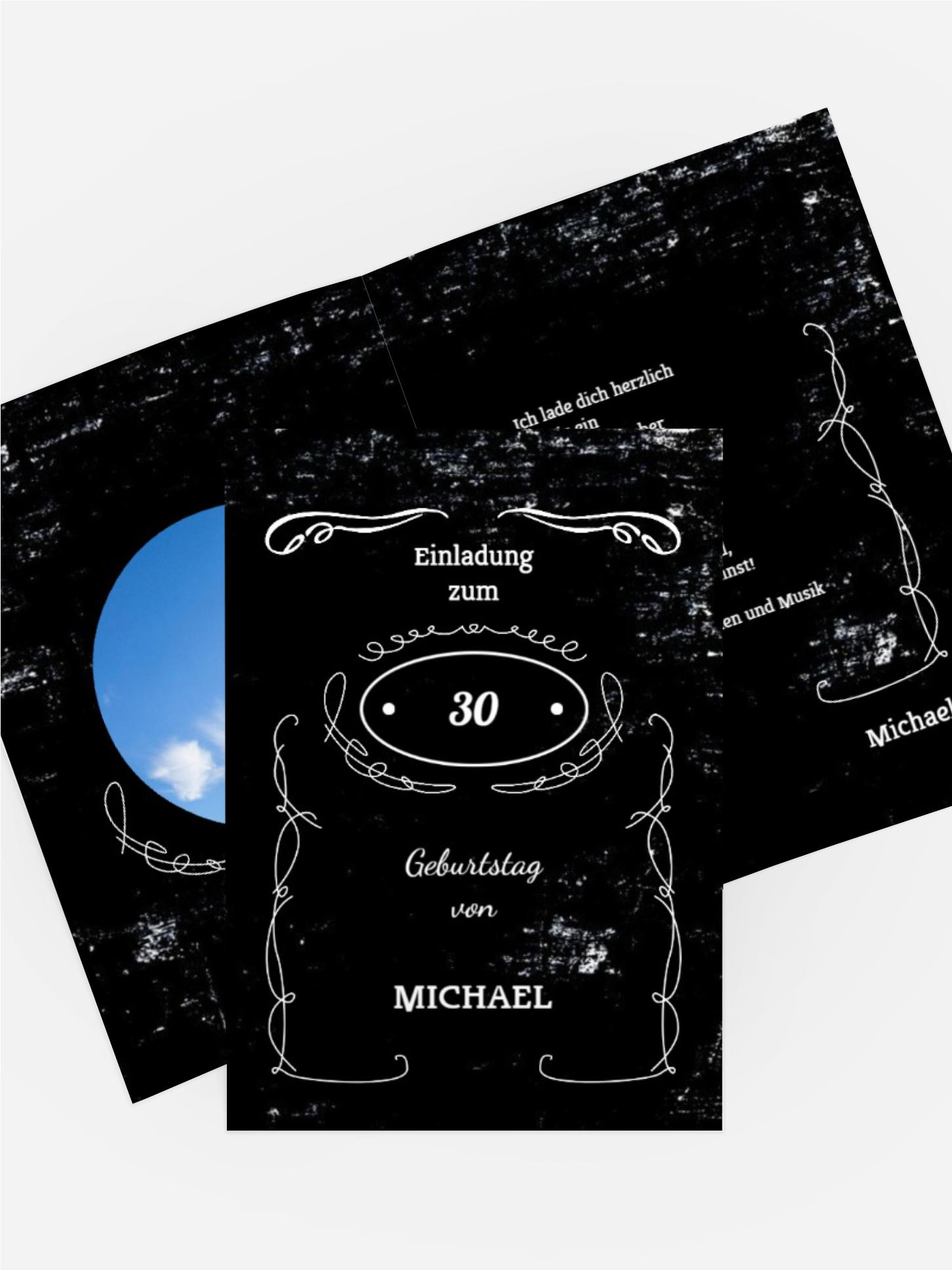 Geburtstagseinladung 30 Jackcard Foto