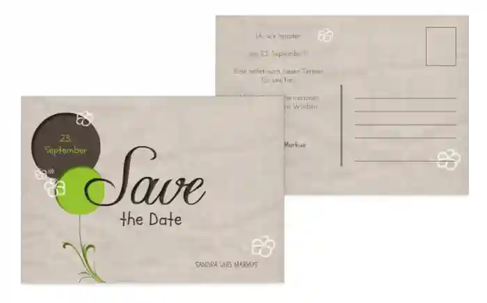 Save the Date Fantasyflower