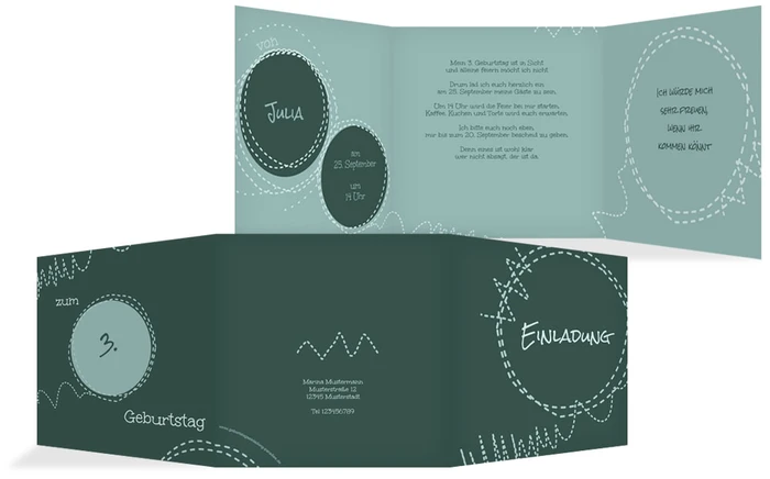 Geburtstagseinladung Flicken Geburtstagseinladung Flicken