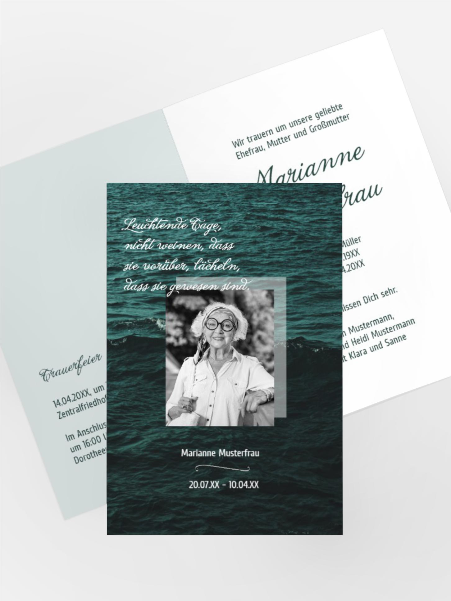 Trauerkarte In der Ferne