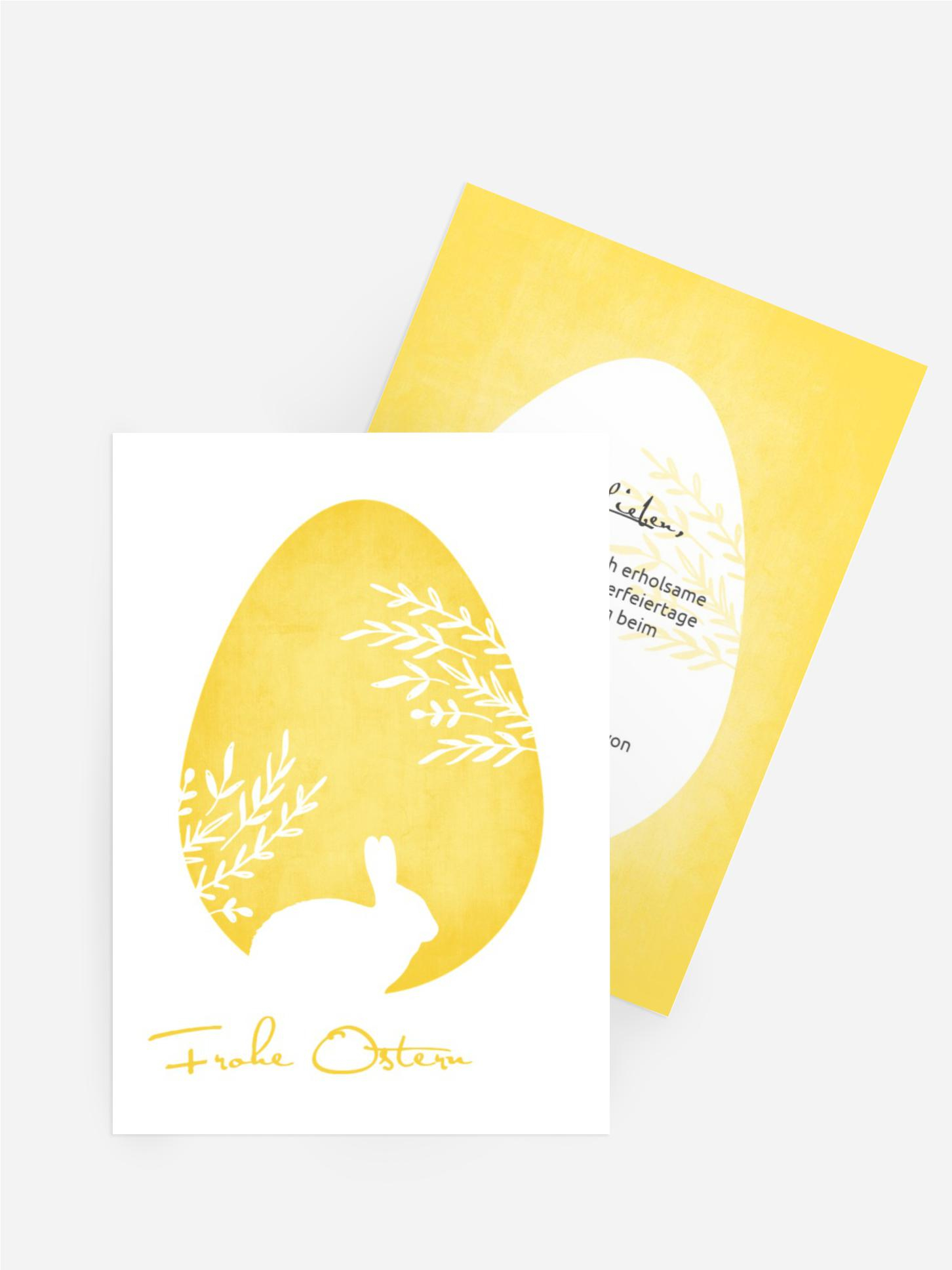 Osterkarte Ei