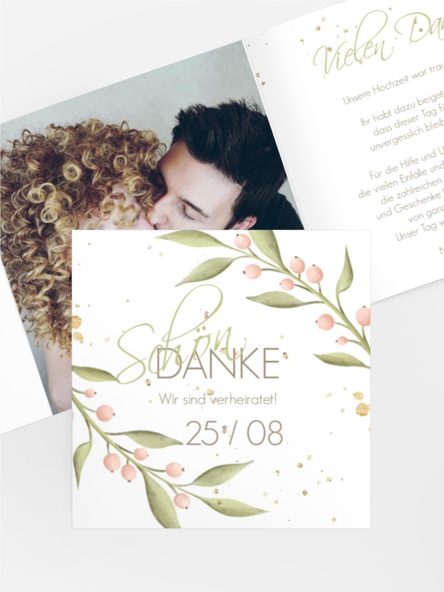 Dankeskarte Blümchenglück Dankeskarte Blümchenglück