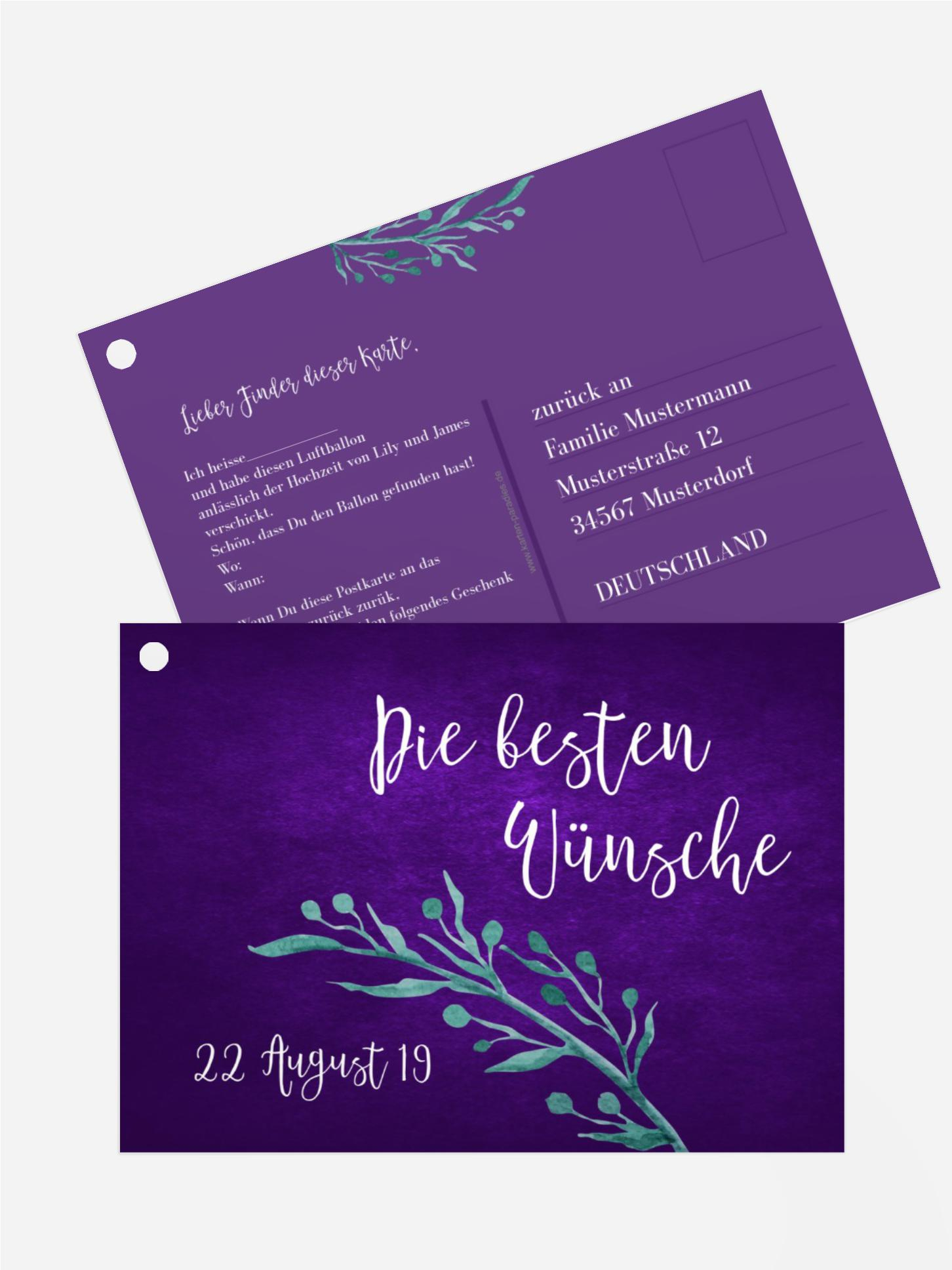 Ballonflugkarte Sommernachtstraum Ballonflugkarte Sommernachtstraum