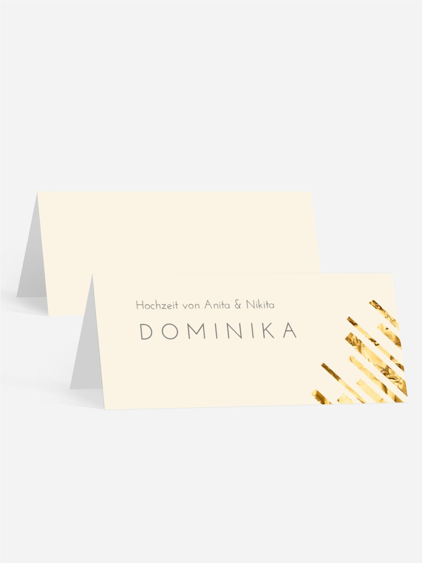 Tischkarte Gemeinsam aufgeteilt