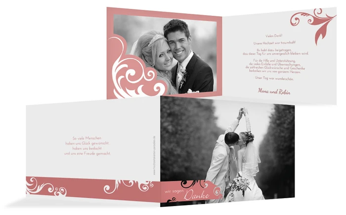 Dankeskarte Squiggle Square