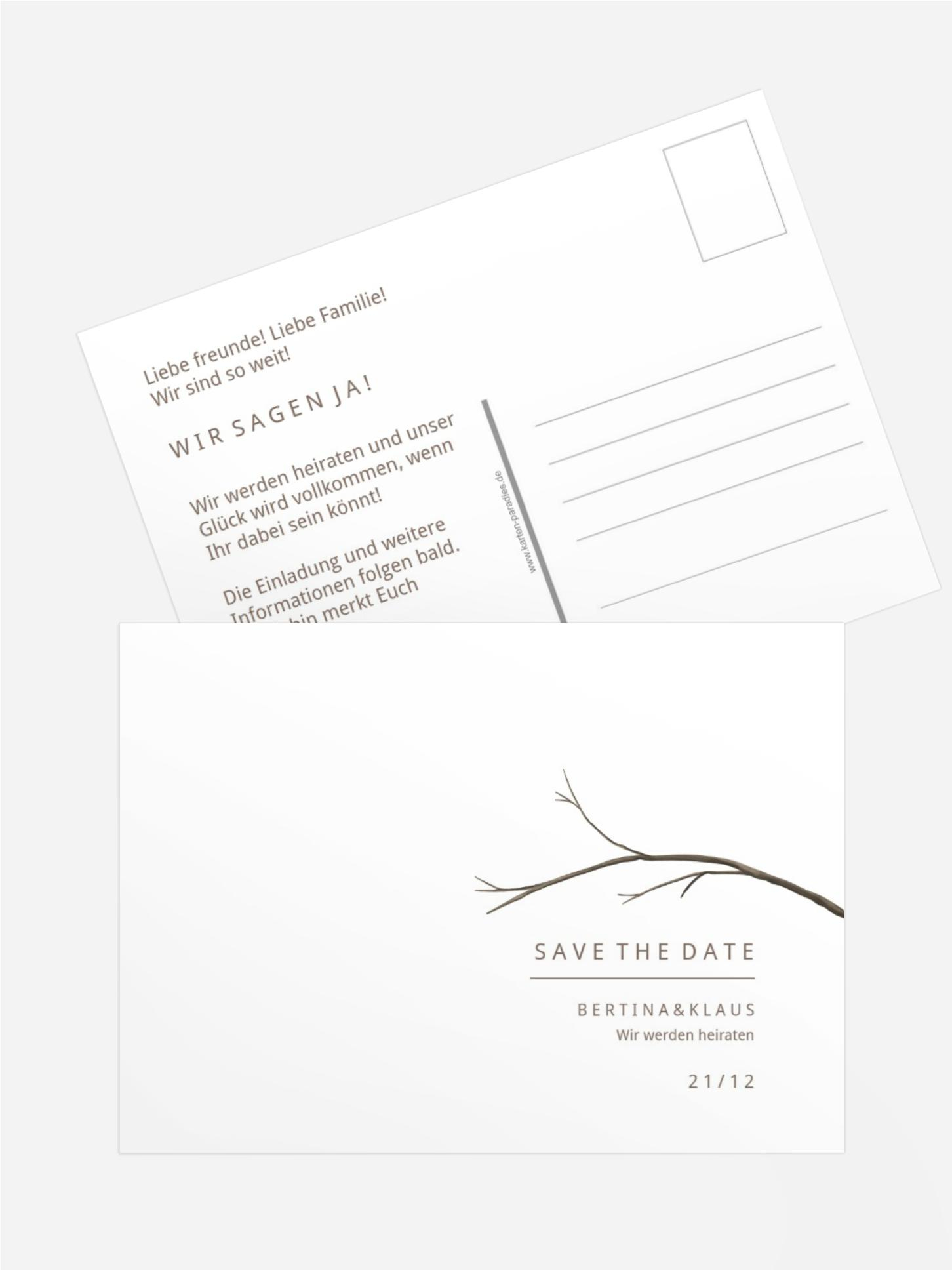 Karte Winterliche Liebe