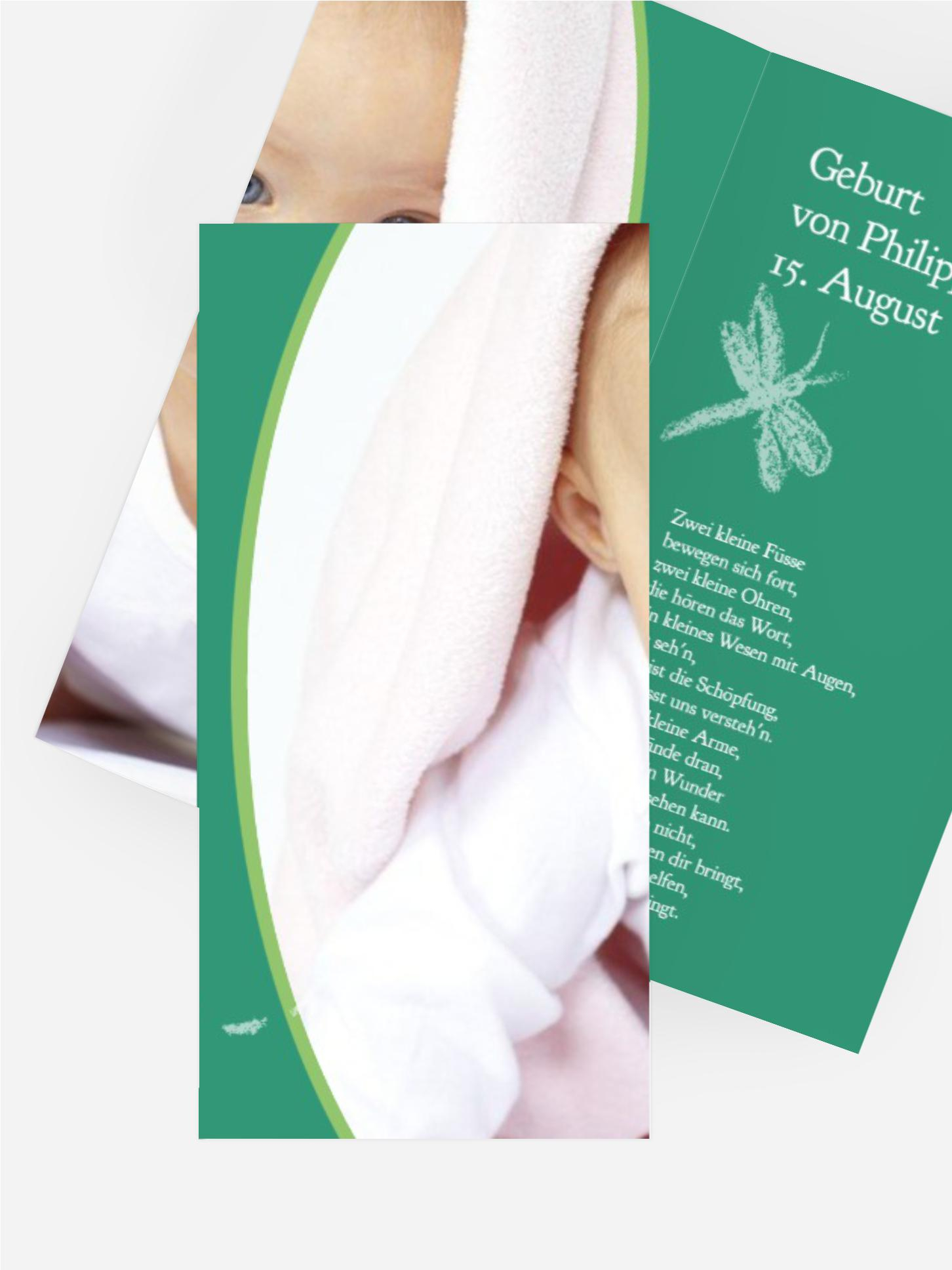 Geburtskarte Libelle