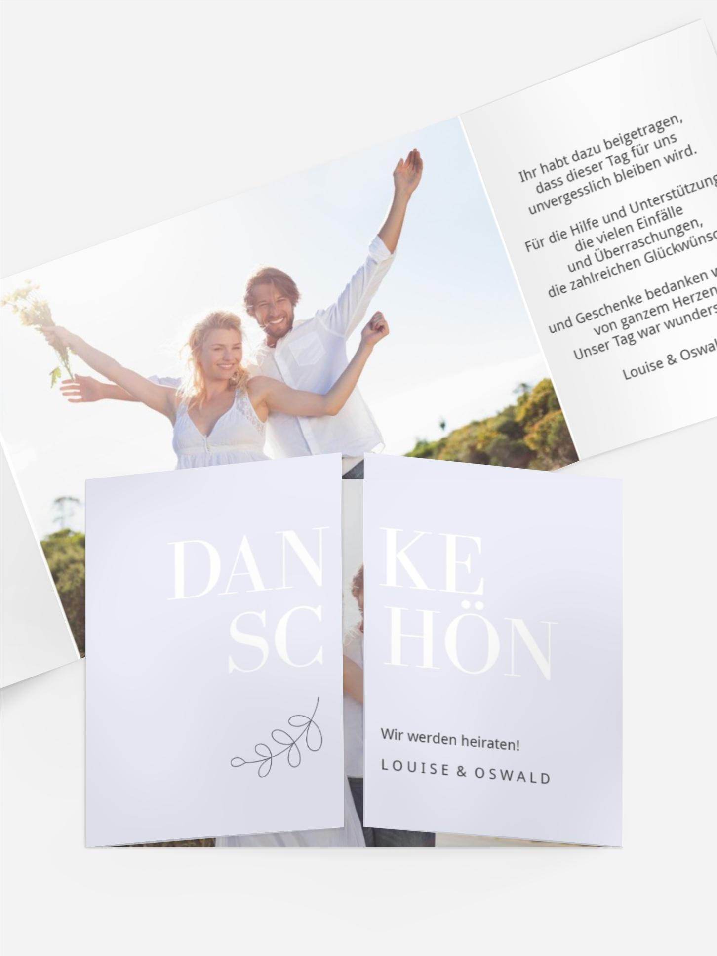 Dankeskarte Text-Bild-Gemeinschaft