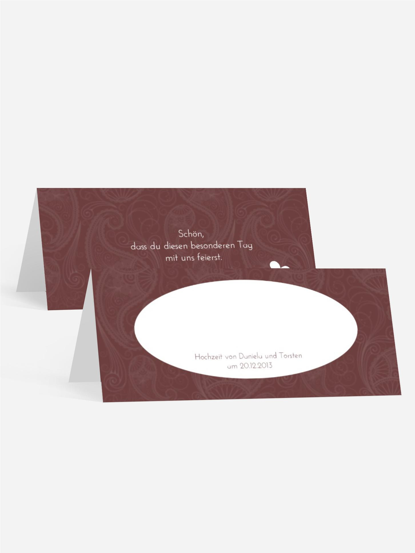 Tischkarte Traumhochzeit