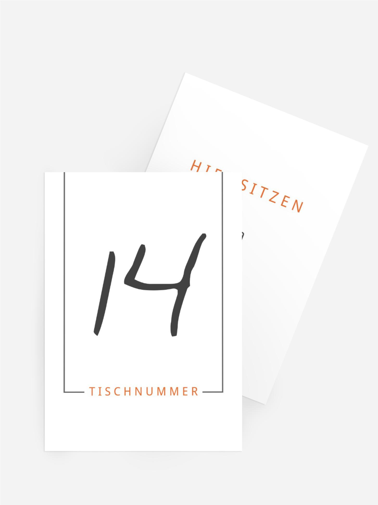 Tischnummer Hochzeit Zusammen