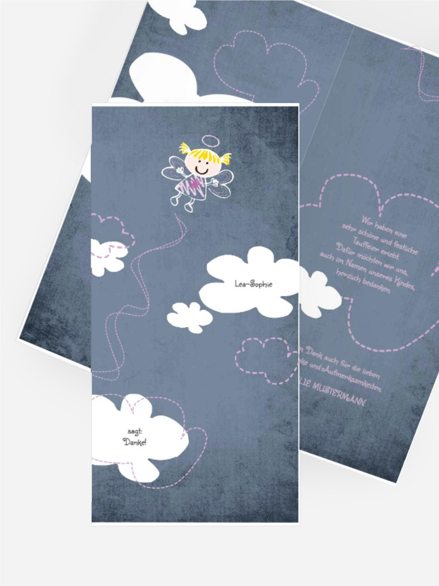Taufkarte Danke Engelchen