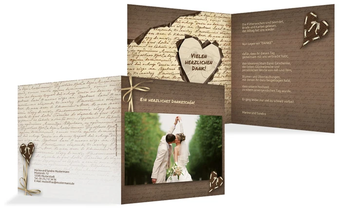 Dankeskarte Herzensgedicht