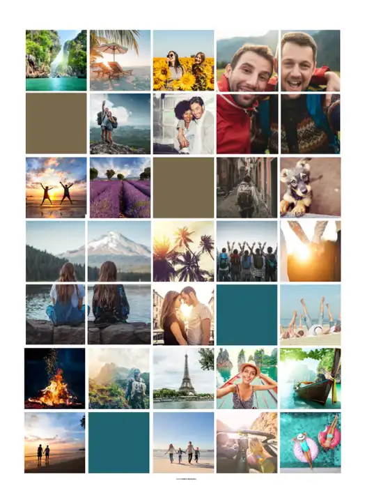 Poster kaschiert  Mosaik