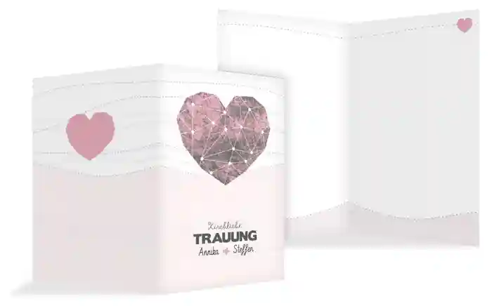 Kirchenheft Umschlag zur Hochzeit Sternenbild