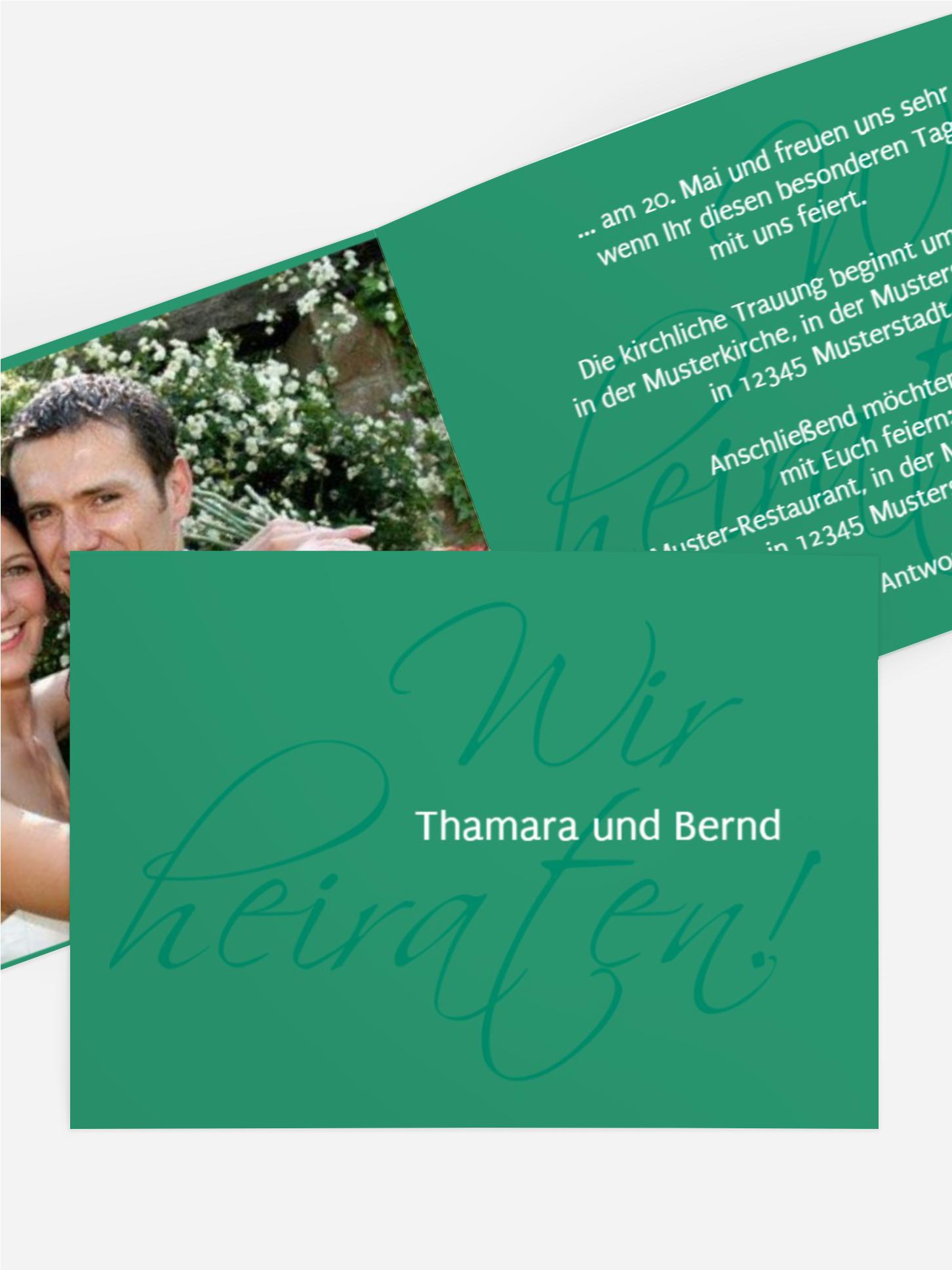 Einladungskarte Liebesbrief