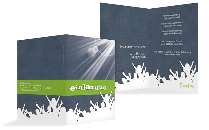 Geburtstagseinladung Partypeople