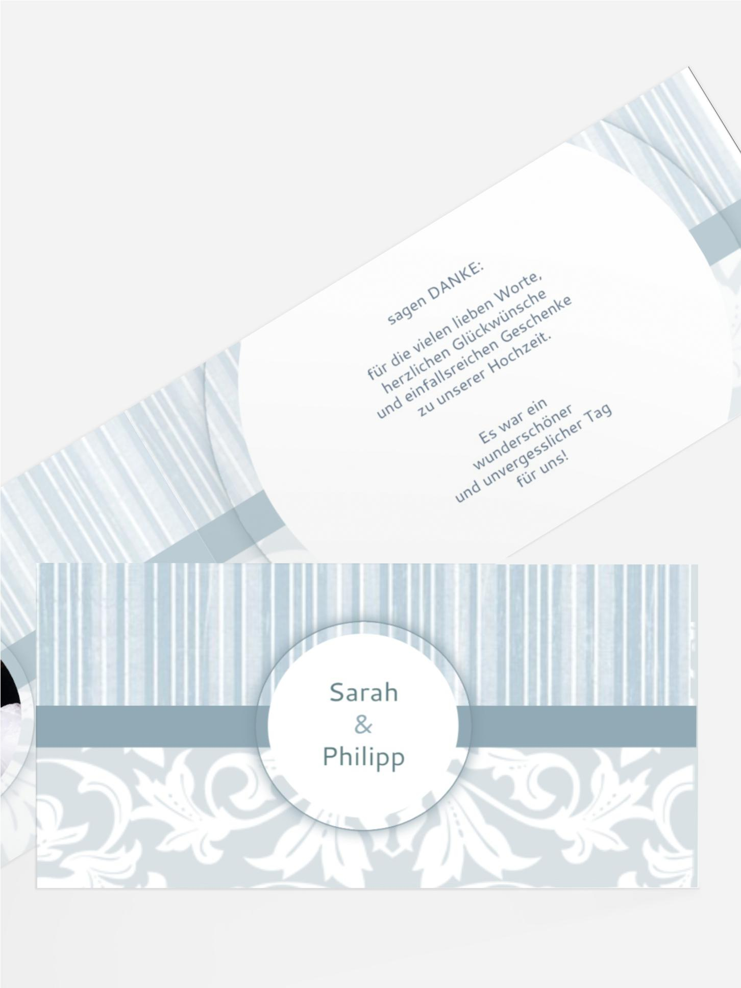 Dankeskarte Streifenzauber