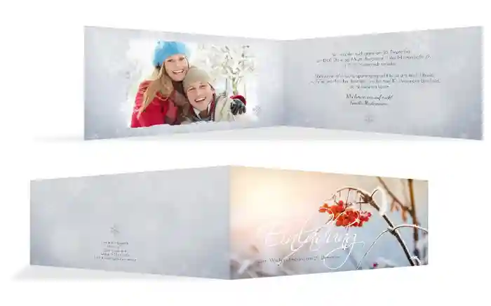 Foto Weihnachtseinladung Reif