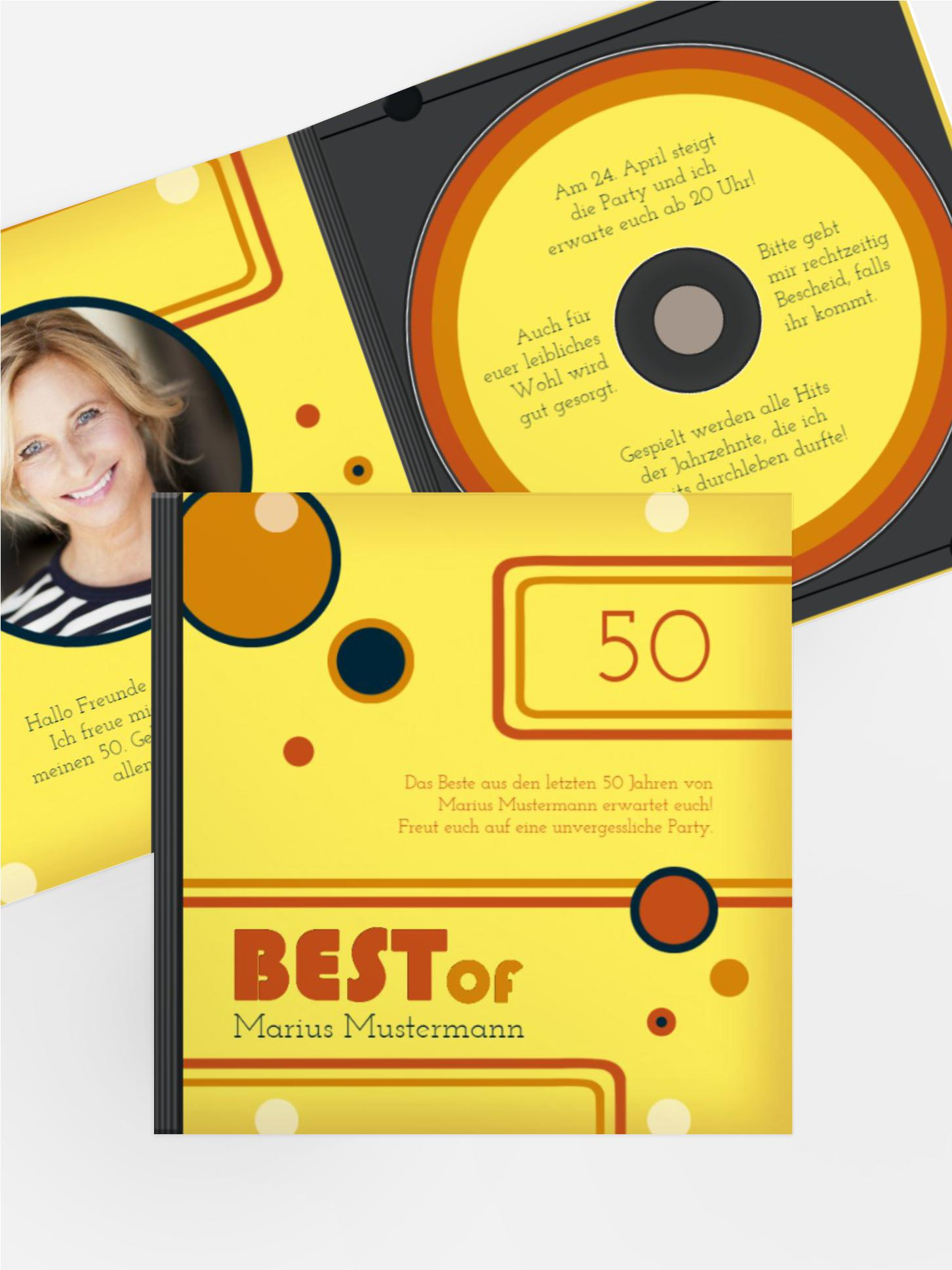 Geburtstagseinladung Best Of CD Foto 50