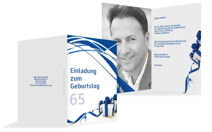 Geburtstagseinladung Schleifenband Foto 65 Geburtstagseinladung Schleifenband Foto 65