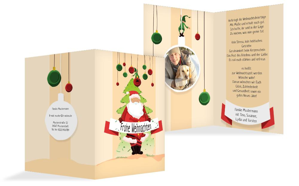 Foto Weihnachtsgrußkarte Wichtel Foto Weihnachtsgrußkarte Wichtel