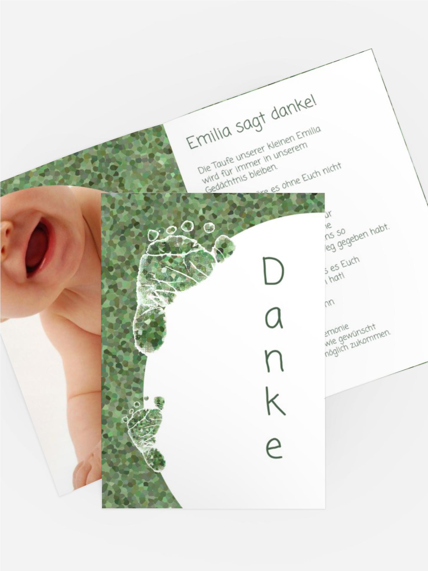 Taufe Danke Erste Schritte