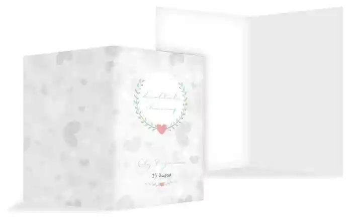 Kirchenheft Umschlag zur Hochzeit Zarte Ranke