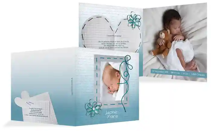 Geburtskarte Schnipp-Schnapp