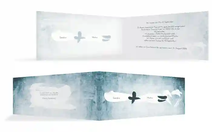 Einladungskarte Du+Ich=Liebe