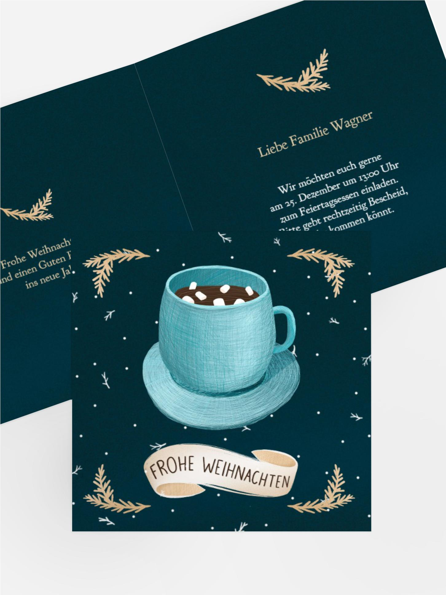 Weihnachtseinladung Stille Nacht