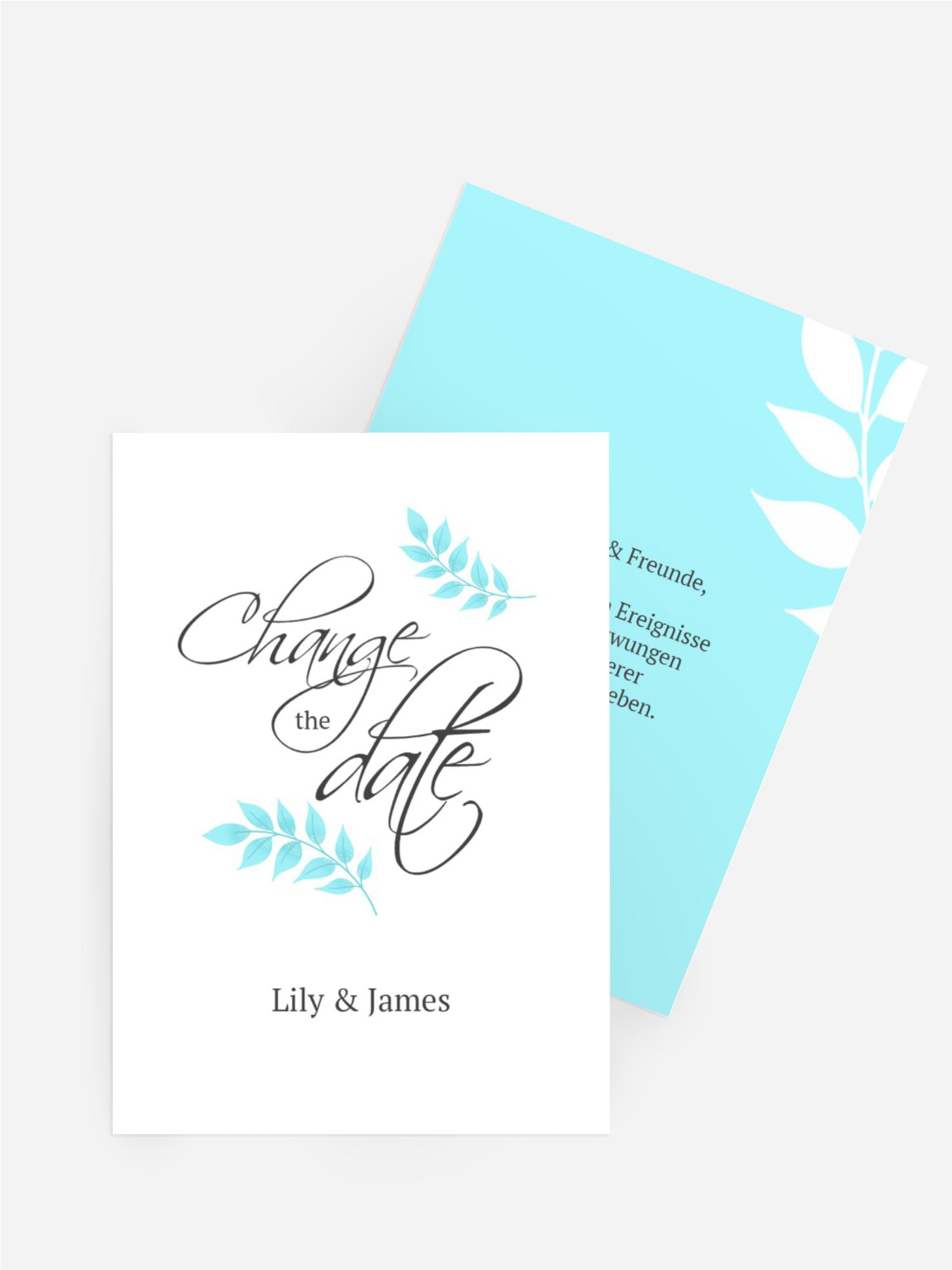 Change the Date Blattbogen